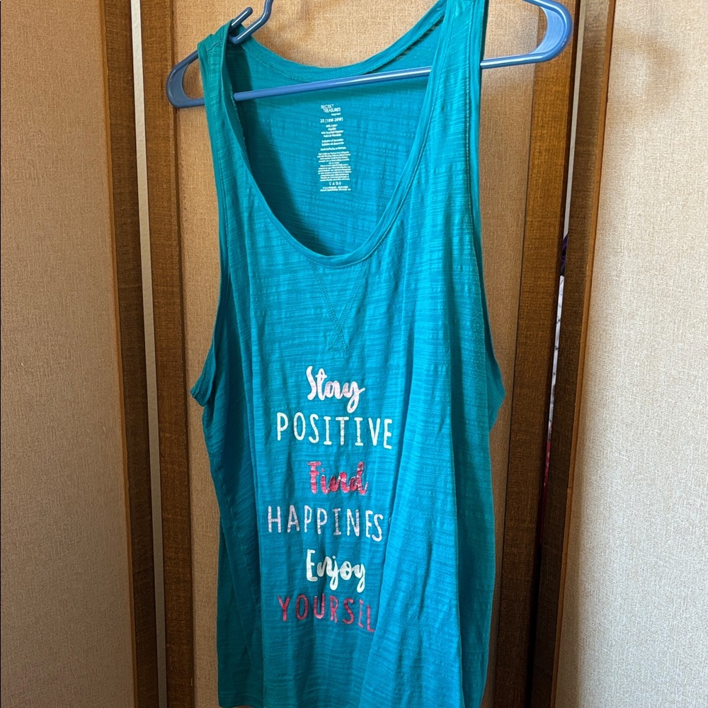 FINAL MARKDOWN Secret Treasures Sleeveless Women's Sleep Top 2X